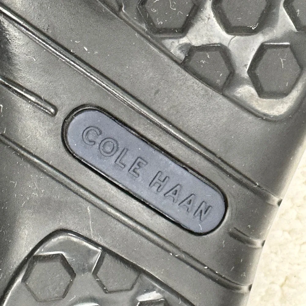Cole Haan Driving Loafer Shoes Mens Size 10W Black‎ Leather Slip On Style C03557